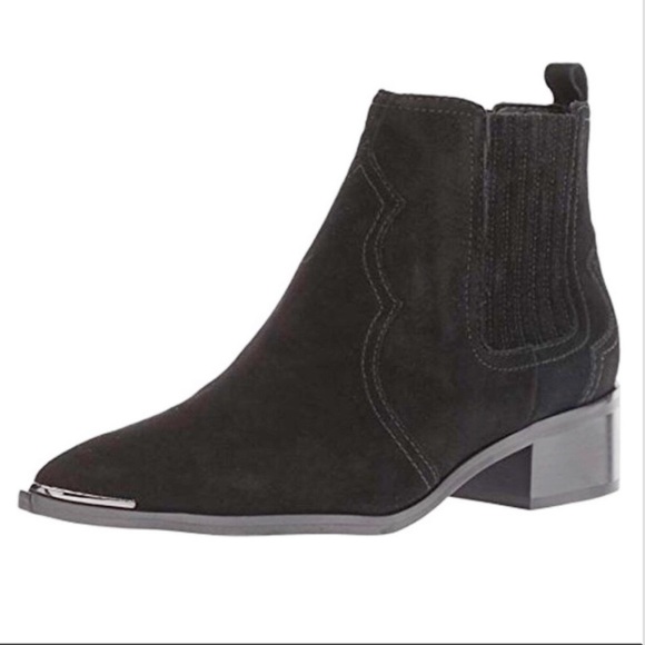 NEW Marc Fisher Yohani suede black booties 7 - Picture 13 of 13